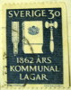 Sweden 1962 Code Voting Instruments And Mallet 30ore - Used - Used Stamps