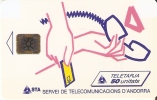 AND-006 TARJETA DE ANDORRA LOGO VENTA SERIE 39962  NUEVA-SIN BLISTER - Andorra