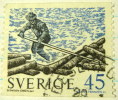 Sweden 1967 Floating Logs 45ore - Used - Used Stamps