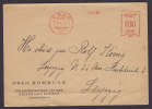 Norway OSLO KOMMUNE Folkeregistret OSLO Meter Stamp No. 133 Cover 1931 To LEPZIG Germany - Lettres & Documents