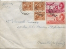 Enveloppe, Oblitérée Le Caire - Cairo, D´Egypte Vers La Belgique - Storia Postale