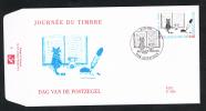 BELGIE   FDC  DAG VAN DE POSTZEGEL LEZEN EN SCHRIJVEN     2000 - 1991-2000