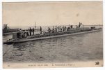 Bateaux- Marine Militaire- Le Submersible " Papin"- Animée-Cpa - Submarines