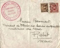 Belgique Maroc Lettre 1934 + Comité Union Franco-belge Colonial Bruxelles. - Covers & Documents