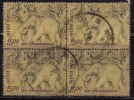 India Block Of 4 Used 2006, Sandalwood, Elephant, Tree - Used Stamps