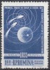 ROMANIA, 1962, Globe And Trajectories Of Vostoks 3 And 4.; MNH (**); Sc. C124 - Ungebraucht