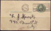 UNITED STATES - CARD + REPLY - ROOSEVELT-GARNER CAMPAIGN OFFICE CARD  - 1937 - Used - Storia Postale