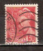Timbre France Y&T N° 547 (2) Obl.  Type Mercure. 30 C. Rouge. Cote 0,15 € - 1938-42 Mercure