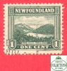 Canada  Newfoundland # 131  Scott /Unisafe - O - 1  Cent - Twin Hils - Dated 1923-24 / Collines Jumelles - 1908-1947