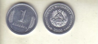 Moldavia - Transnistria - 1 Kopeek 2000 Unc - Moldawien (Moldau)