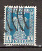 Timbre Inde République Service Y&T N°  4 Oblitéré. 1 Anna. - Timbres De Service