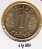 @Y@  IJsland  1 Kronur  1974   Unc    (1400) - Iceland