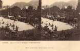 Hautes-Pyrénées - Lourdes - Préparatifs Pour La Procession Du Saint-sacrement - Stereoscopische Kaarten