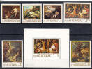 ROMANIA, 1970, Paintings; Hunting, MNH (**); Sc. 2198-2203, 2204 - Ungebraucht