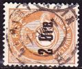 Norway 1888 Mi. 39 12 Ore Braun Mit Aufdruk 2 Ore Michel 48 - Usati