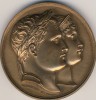 MEDAILLE NAPOLEON ET MARIE LOUISE 1810 BRONZE # Empereur # Andrieu JOUANNIN # - Royaux / De Noblesse