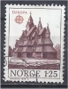 NORWAY 1978 Europa - 1k25 Heddal Stave Church FU - Oblitérés