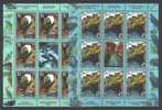 Jugoslawien – Yugoslavia 2001 Europa CEPT Mini Sheets Of 8 + Label MNH; Michel # 3031-32 - Blocks & Sheetlets