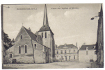 CPA, (49)  SEICHES, Place De L'église Et Mairie, écrite, Timbrée - Seiches Sur Le Loir