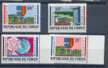 Congo Republique : Ocb Nr: 527 529 530 531  ** MNH (zie  Scan ) - Ongebruikt