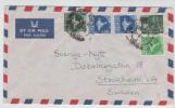 India Air Mail Cover Sent To Sweden With More MAP Stamps - Luchtpost