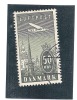 Denmark Scott # C9 Used Catalogue $6.50 Airplane - Ungebraucht