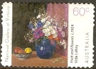 AUSTRALIA - DIECUT - USED 2011 60c National Gallery Paintings - Fruit And Flowers - Oblitérés