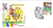 FOOTBALL WORLD CUP, USA, 1994, SPECIAL COVER, OBLITERATION CONCORDANTE, ROMANIA - 1994 – Vereinigte Staaten