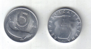 RedF - REPUBBLICA 1969 , 5 Lira Delfino Da Rotolino - 5 Lire