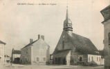 CPA  CHAMPS  La Place Et L'église - Champs Sur Yonne