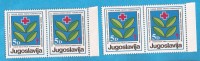 1984  JUGOSLAVIJA JUGOSLAVIA CK-92 ROT KREUZ-CROCE ROSSA-UW--WHITE PAPER. PAPER Yellowish NEVER HINGED - Imperforates, Proofs & Errors