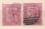 MAURITIUS 1879 MAURICE QUEEN VICTORIA REINE 17c 2used - Mauritius (...-1967)