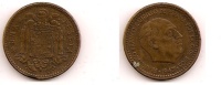 1 Peseta – Espagne- 1947 (1953) – Franco – Aluminium Bronze – Etat TB – KM 775 - 1 Peseta