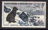 St Pierre Et Miquelon PA N° 24 X Série Courante : Chien Et Paysage Trace De Charnière SinonTB - Unused Stamps