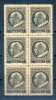 VATICAN - 1945 BLOCK OF 6 - V5476 - Used Stamps