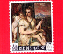 SAN MARINO - Usato - 1966 - Tiziano Vecellio - 100 L. • Venere Benda Cupido - Used Stamps