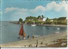 Cpsm, Damgan (Morbihan), La Pointe Et Plage De Kervoyal, Bien Animée - Damgan