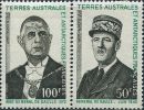 FN0510 TAAF 1972 General De Gaulle 2v MLH - Used Stamps