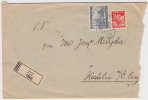 1941 Bohemia & Moravia Registered Cover, Letter. Uvaly 12.VII.41. (D03087) - Cartas & Documentos