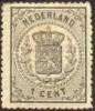 Netherlands #18 XF Mint Hinged 1c Black Coat Of Arms From 1869 - Unused Stamps