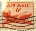 United States 1949 Air Mail Plane 6c - Used - Used Stamps
