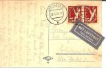 Dzg056/  Michel Nr. 251 (Paar) Auf Luftpostkarte - Briefe U. Dokumente