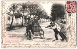 UNE PARTIE D'AUTO TACOT ECRASANT UN CANARD ACCIDENT AUTOMOBILE VOITURE 1900 - Autres & Non Classés