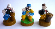 3 FIGURINES POPEYE - PUBLICITAIRES CHIPS SAN CARLO - 1998 - Otros & Sin Clasificación