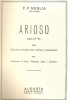 PARTITION DE FRANCESCO PAOLO NEGLIA: ARIOSO - Opus 17 "P" - M-O