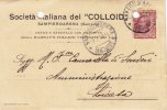 SAMPIERDARENA / LICATA - Card _Cartolina Pubbl. 9.7.1918  " Soc. COLLOID " - Cent. 10 (Marche Da Bollo Sul Retro) - Publicity