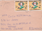 LETTER, 1993, COVER SENT TO ROMANIA, CONGO - Lettres