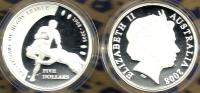 AUSTRALIA $5 SPORT RUGBY 100 YEARS  FRONT QEII HEAD BACK 2008 PROOF 1Oz .999 SILVER READ DESCRIPTION CAREFULLY !!! - Autres & Non Classés