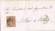 Carta Entera Barcelona 1869 A Sant Pere De Ribas. Parrilla Numera 2 - Covers & Documents