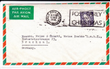 EIRE - 1958 - ENVELOPPE Par AVION Avec MECA "CHRISTMAS" De BAILE ATHA CLIATH Pour BRUCHSAL (GERMANY) - Covers & Documents